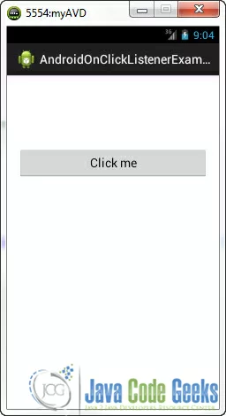 Android OnClickListener - main-screen
