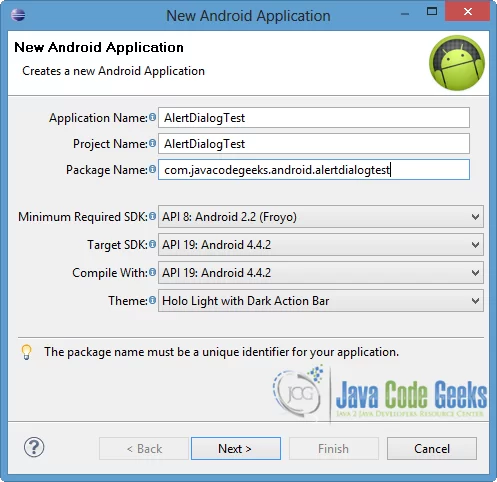 Android Alert Dialog - AlertDialProj1