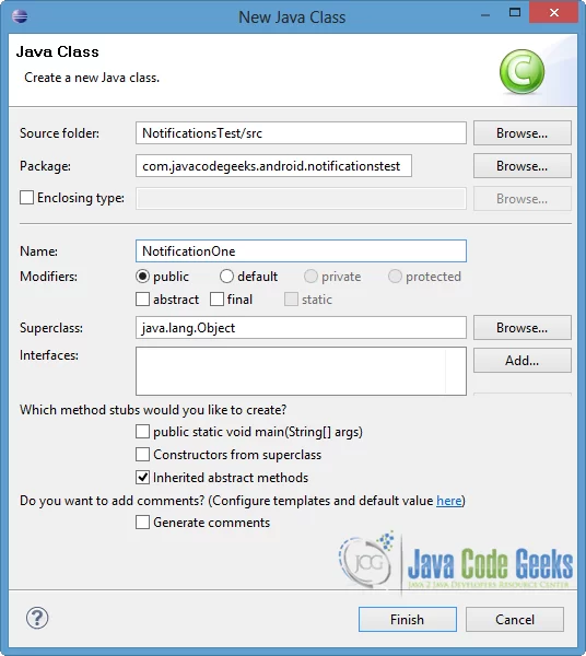 NotificationOneCreate