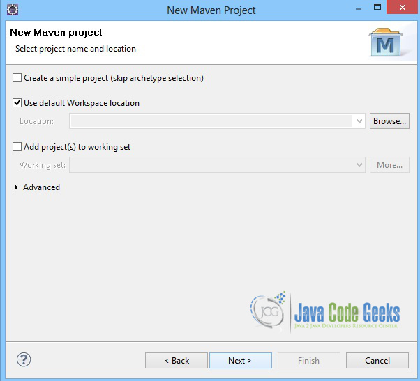 Maven-Project-Name-Location