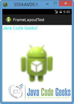 Figure 7: The Android app is loaded