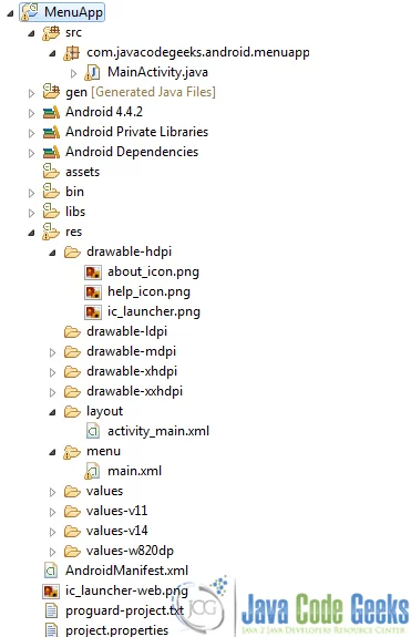 Figure 7. The final structure of the project