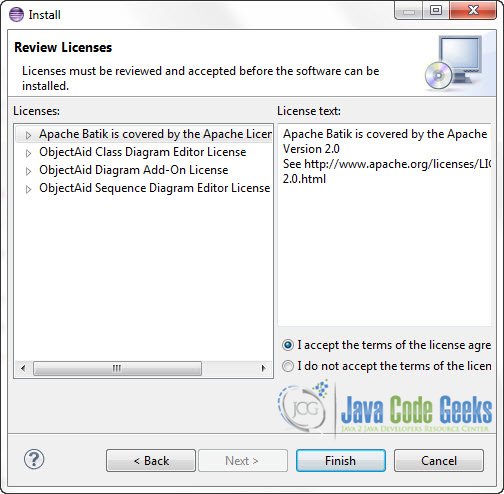 Figure 5 : Accept the Licence Aggreement