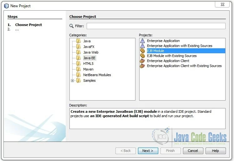 Create EJB Module
