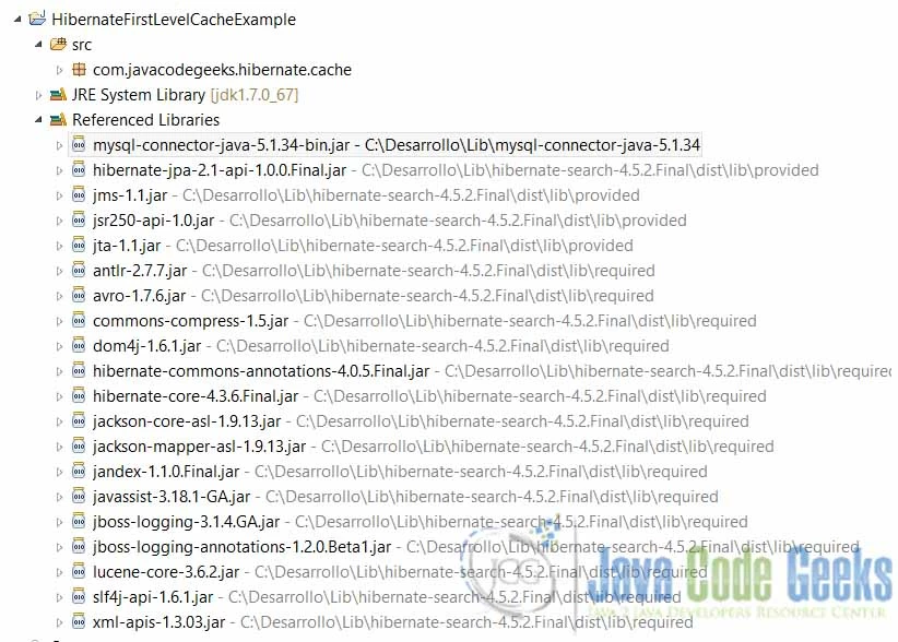 First Level Cache Hibernate Example