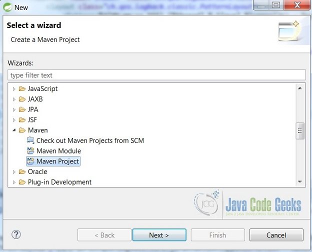 Eclipse new Project Wizard