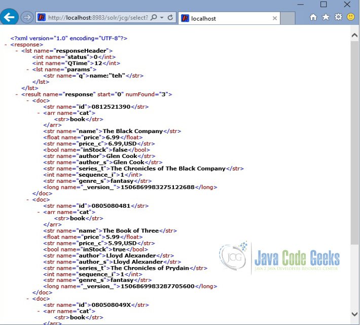 Solr Synonym - Output 1