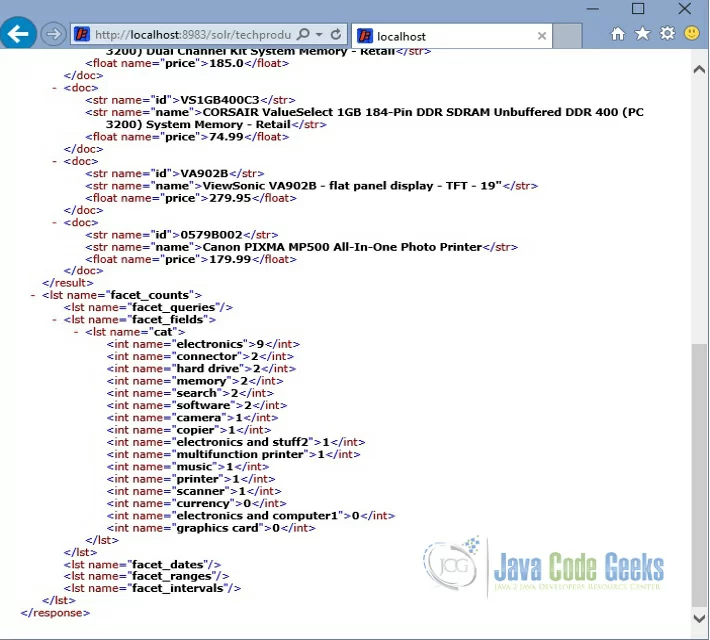 Solr Facet Field Value