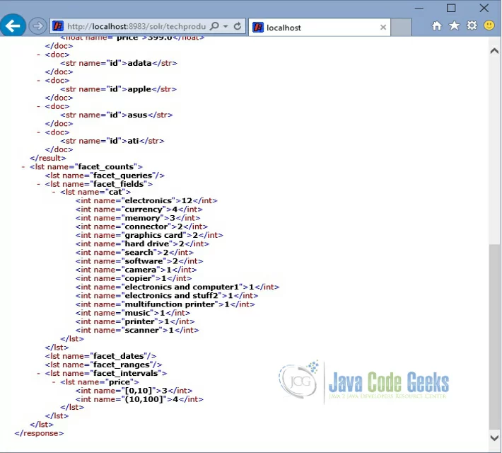 Solr Facet Interval