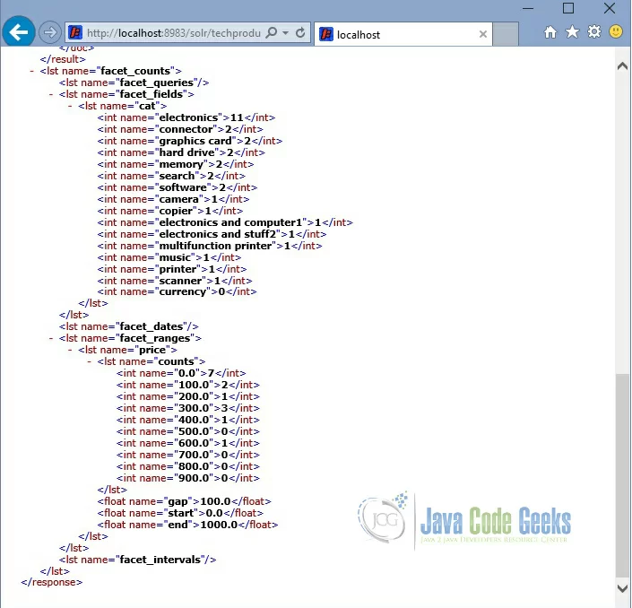 Solr Facet Range