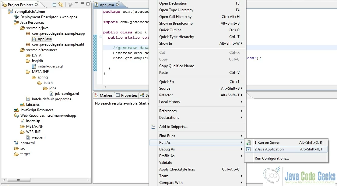 Fig.12 Run the Application and Generate Sample data