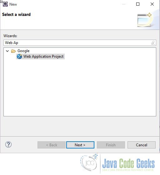 Figure 1. Create New Web Application