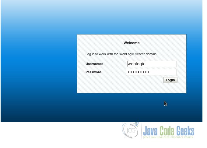 Weblogic Admin Console