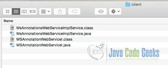 Client files generated