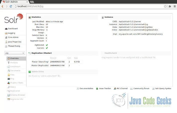 Solr Ubuntu data