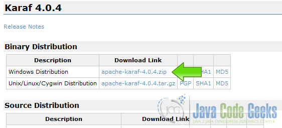 01 Download Apache Karaf