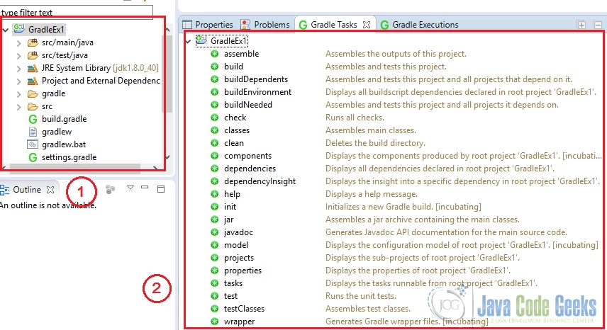 Gradle Project View