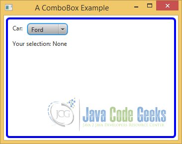 A JavaFX ComboBox Example
