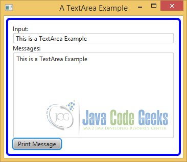 A JavaFX TextArea Example