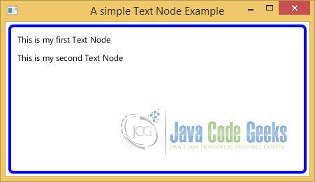 A simple Text Node Example
