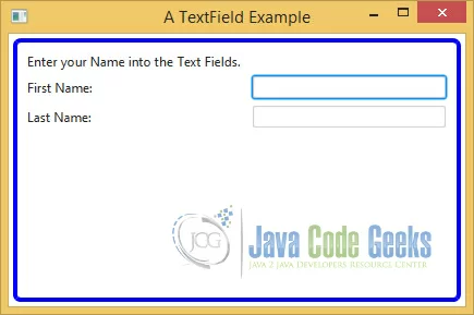 A JavaFX TextField Example