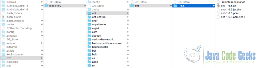 Local repository structure