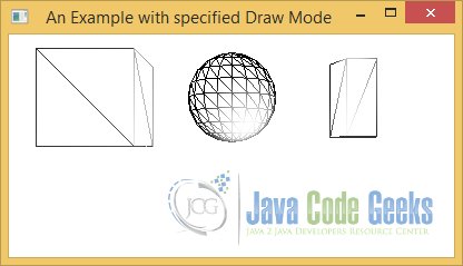 Using specified Draw Mode for 3D Shapes