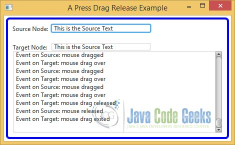 A JavaFX Press-Drag-Release Gesture Example