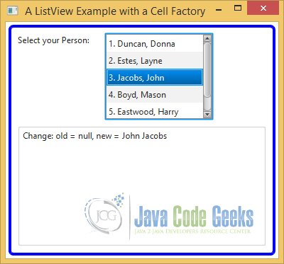 Using a CellFactory in a ListView