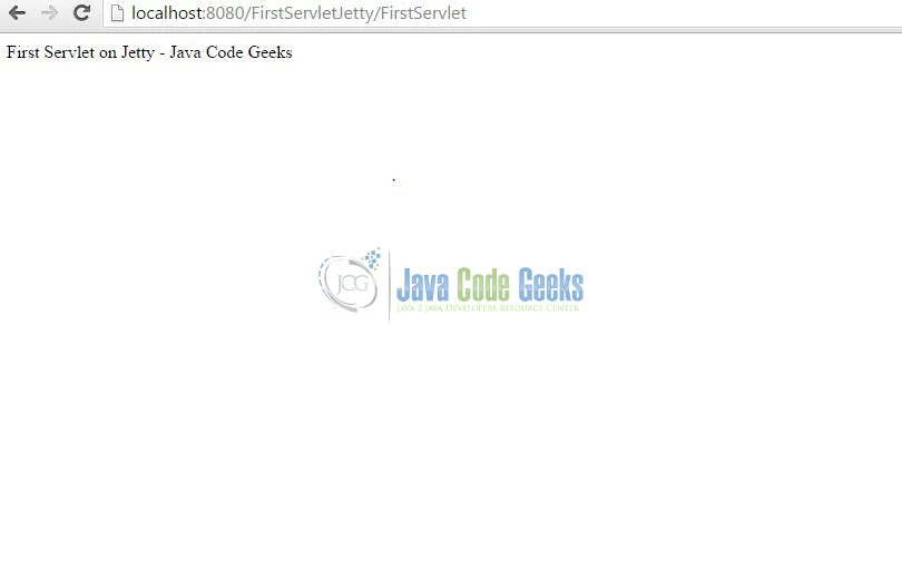 Running the servlet in browser