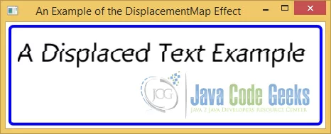 A Displaced Effect Example