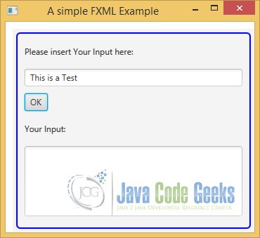 A simple JavaFX FXML Example
