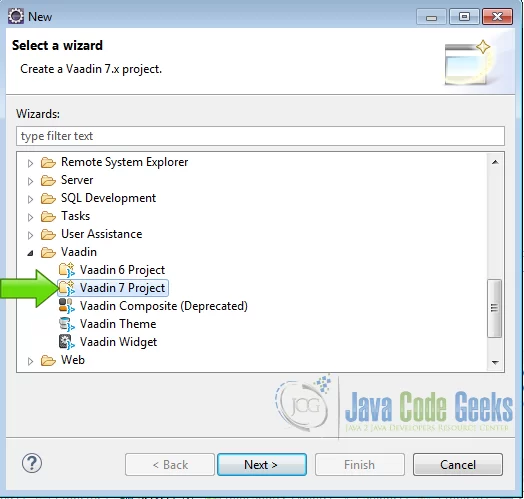 Figure 5: Vaadin Project
