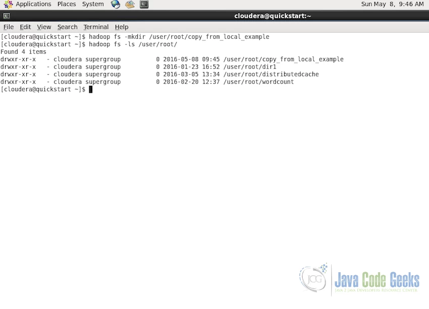 Making new directory in HDFS