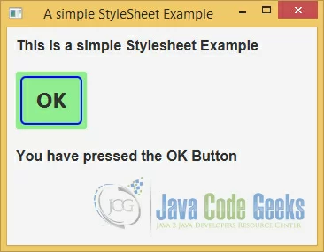A JavaFX CSS StyleSheet Example