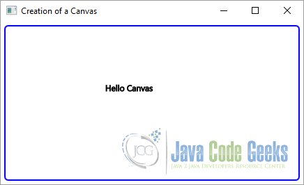 A simple JavaFX Canvas Example