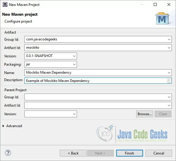 Figure 3. Configure Project