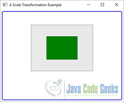 A JavaFX Scale Transformation Example