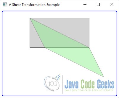 A JavaFX Shear Transformation Example