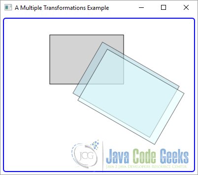 A JavaFX Multiple Transformation Example