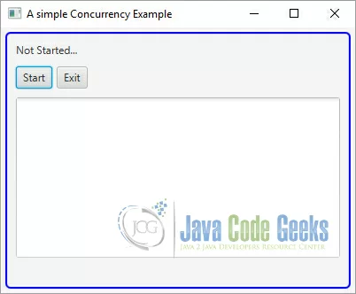 A simple JavaFX Concurrency Example