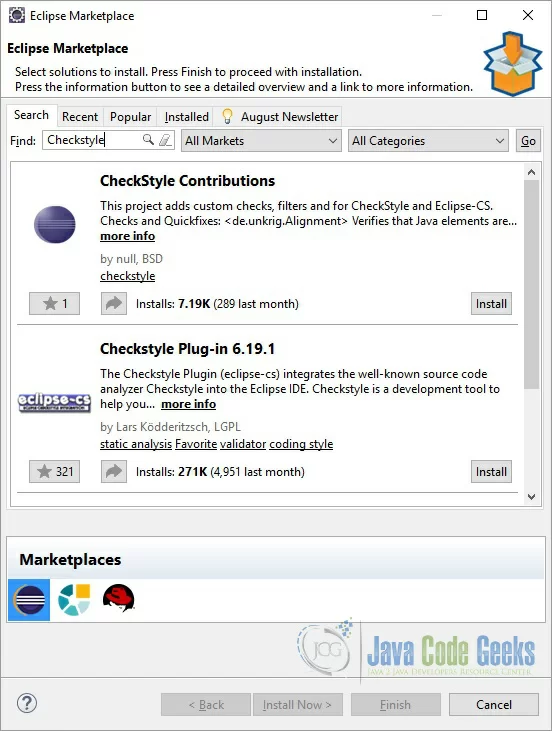 Figure 1. Eclipse Marketplace