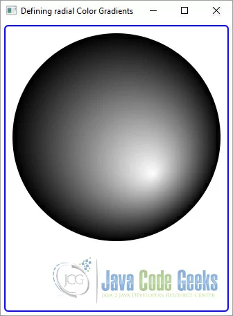 A JavaFX radial Gradient Example