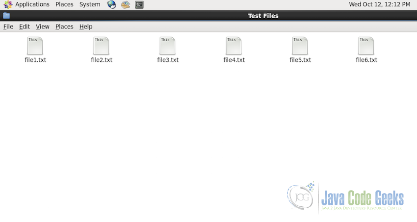 TestFiles folder with 6 test files.