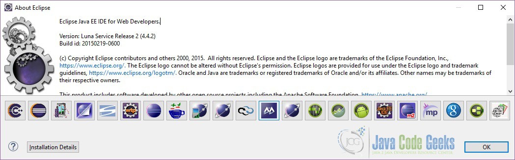 Figure 1. Eclipse Version