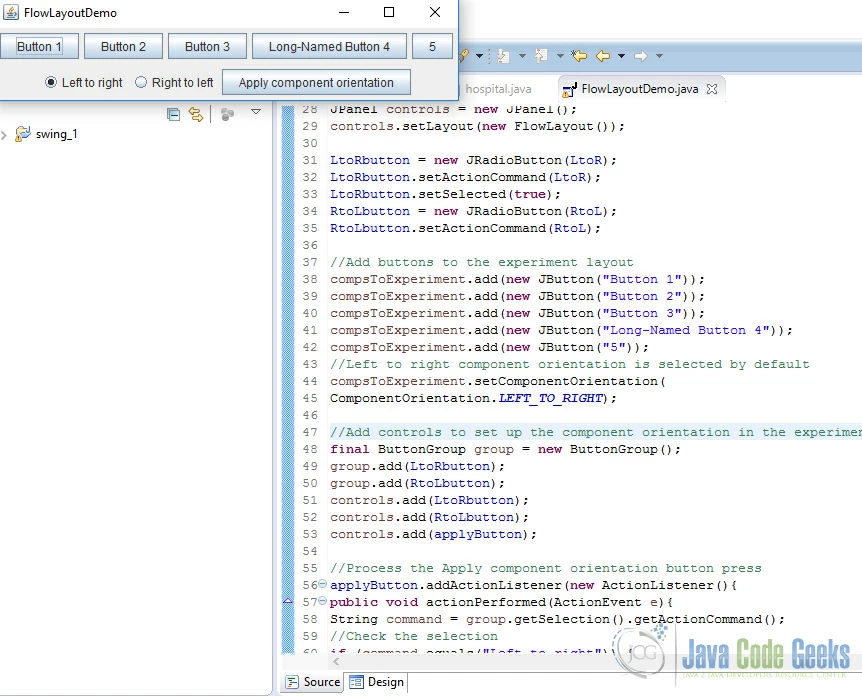 Flowlayout Example