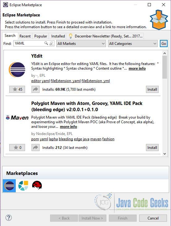 Eclipse Yaml Editor Tutorial Java Code Geeks