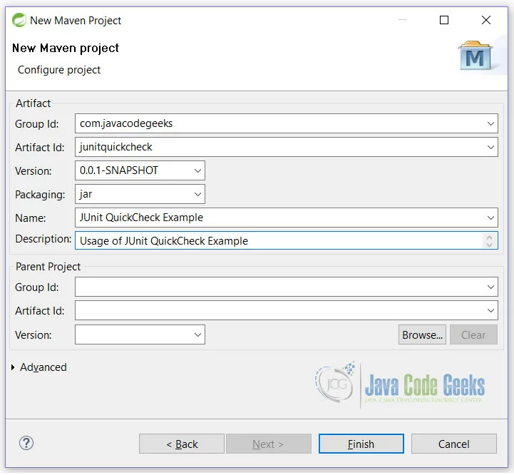 JUnit Quickcheck Example Setup 2