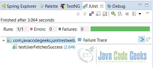 JUnit REST Web Output