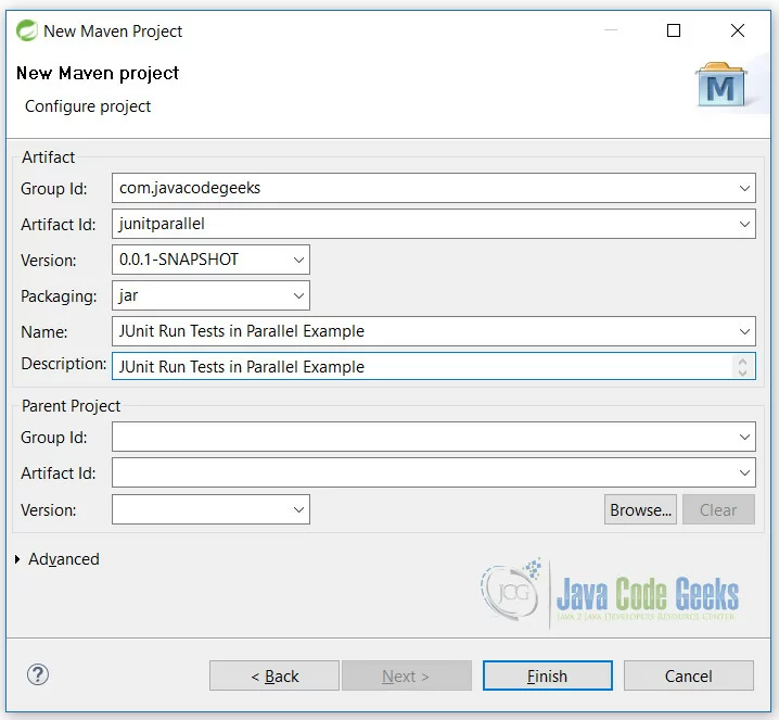 JUnit Parallel Test Setup 2